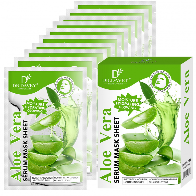 Aloe Vera Pot - Maseczka do twarzy z serum aloesowym,