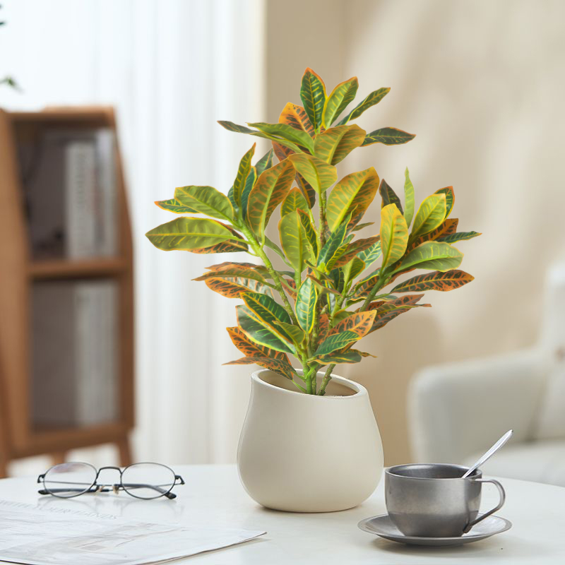 Ficus Lyrata Tree - 24-41cm Sztuczne rośliny Fałszywe drzewo Ficus
