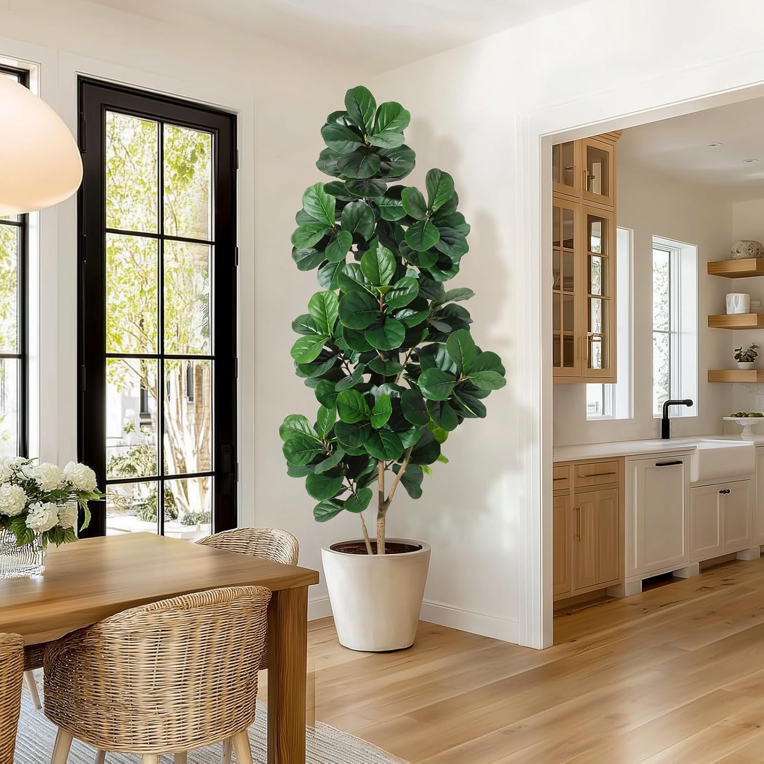 Ficus Lyrata Tree - Sztuczny drzewko figowe Fiddle Leaf o