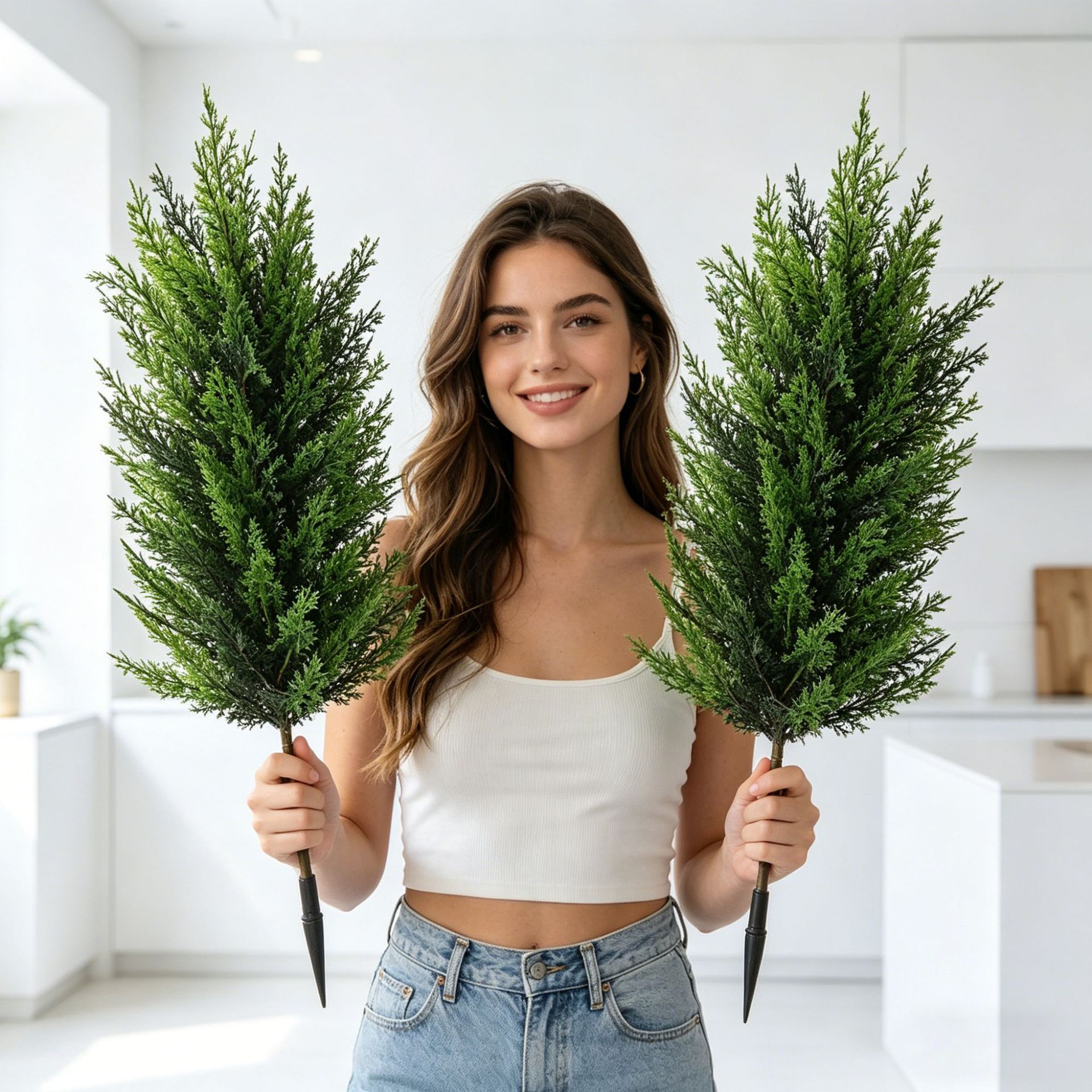 1/2 szt. Sztuczny cyprys Real  – Dracaena Marginata recenzja i cena