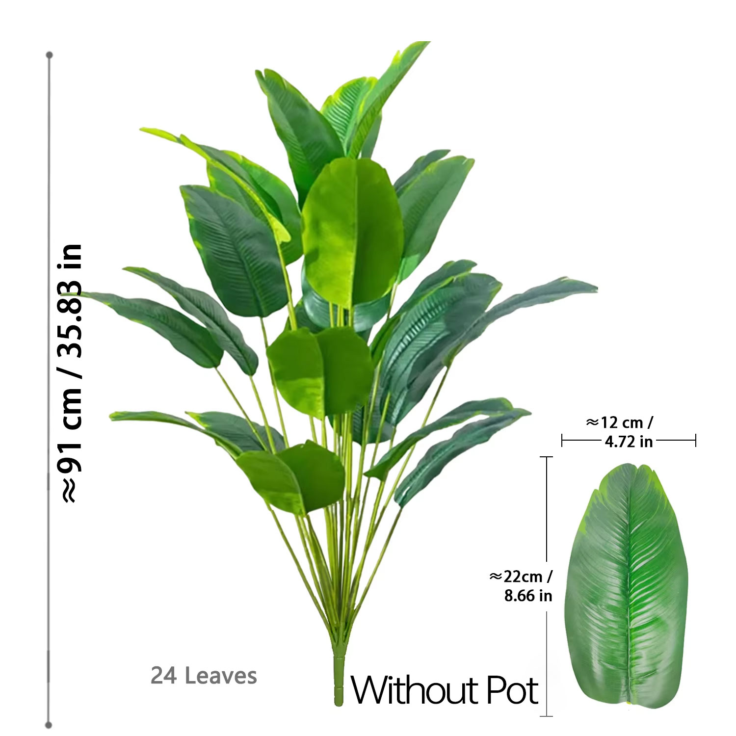 Sztuczne rośliny 67-112 cm Duż – Ficus Lyrata Tree recenzja i cena